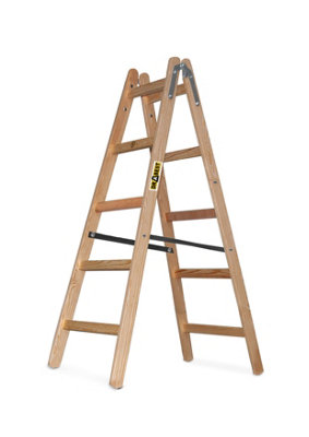 Drabest 2X5 Wooden Household Ladder 150 Kg from B&Q