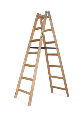 Drabest 2X7 Wooden Household Ladder 150 Kg from B&Q