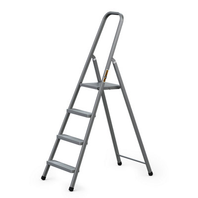 Drabest Steel 4-Step Household Ladder 125 Kg from B&Q