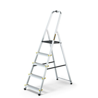 B&Q -  5 Steps Aluminium Professional LadderMax 150Kg