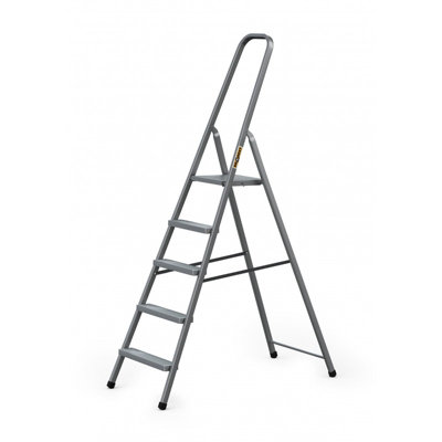 Drabest Steel 5-Step Household Ladder 125 Kg from B&Q
