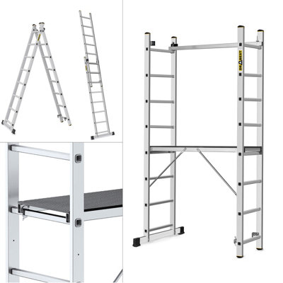 Drabest Aluminium Scaffolding Platform Ladder 2X8 En131 Pro from B&Q