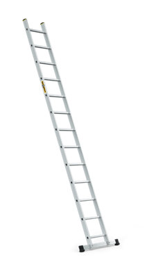 Drabest Professional 13-Step Aluminum Leaning Ladder150 Kg Capacity from B&Q