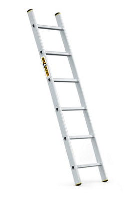Drabest Professional 6-Step Aluminum Leaning Ladder150 Kg Capacity from B&Q