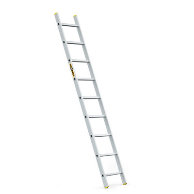 Drabest Professional 9-Step Aluminum Leaning Ladder150 Kg Capacity from B&Q