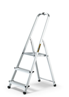 Drabest Aluminum 3-Steps Household Ladder 125 Kg from B&Q