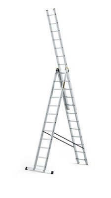 Drabest Pro Aluminium Ladder 3X12 IndustrialCertified150 Kg Load Capacity from B&Q