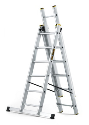 Drabest 3X6 Professional Multi-Functional Aluminum Ladder from B&Q