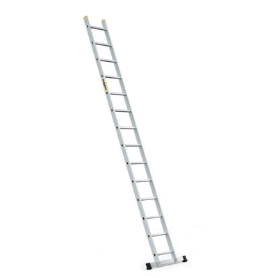 Drabest Professional 14-Step Aluminum Leaning Ladder150 Kg Capacity from B&Q