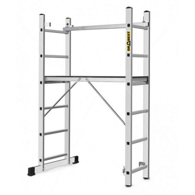 Drabest Aluminium Scaffold Platform Combination Ladder from B&Q