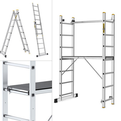 Drabest Aluminium Scaffolding Platform Ladder 2X7 En131 Pro from B&Q