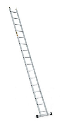 Drabest Professional 16-Step Aluminum Leaning Ladder150 Kg Capacity from B&Q