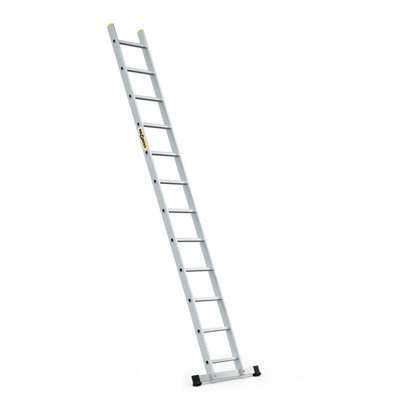 Drabest Professional 12-Step Aluminum Leaning Ladder150 Kg Capacity from B&Q