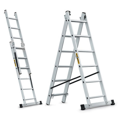 Drabest Home Aluminum Ladder 2-Section 2X6 150 Kg from B&Q
