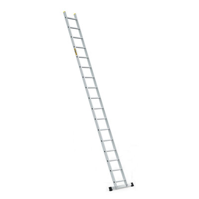 Drabest Professional 17-Step Aluminum Leaning Ladder150 Kg Capacity from B&Q