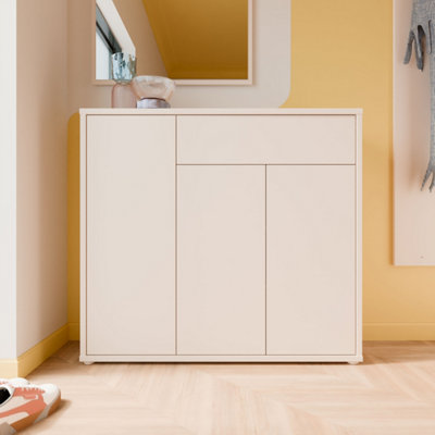 B&Q -  Alice Springs Sideboard With 3 Doors Push-To-Open And 1 Drawer Push-To-Open In Sand
