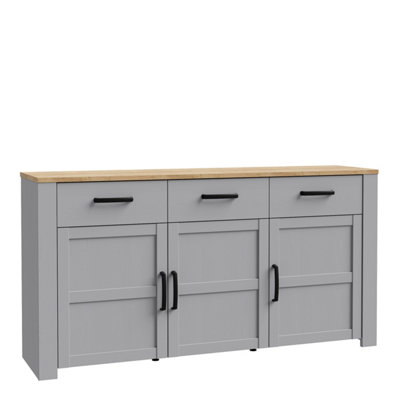 Furniture To Go Grey Bohol Sideboard In Riviera Oak/ Oak