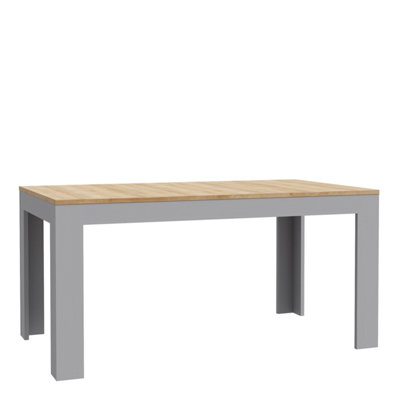 Furniture To Go Grey Bohol Extending Dining Table In Riviera Oak/ Oak - No - Image 6
