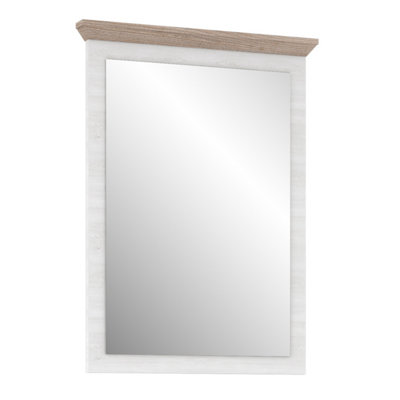 Furniture to Go Illopa Mirror - Snowy Oak Effect Frame - Country Style Design - Image 3