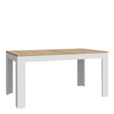 Florence Bohol 4 Seater Extending Dining Table - Riviera Oak & White - Image 6