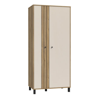 Furniture To Go Grafton 2 Door Wardrobe In Cream And Oak from B&Q