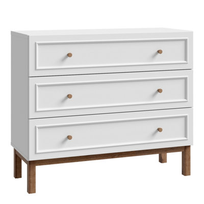 Furniture To Go Wensley 3 Drawer Chest In And Oak Light/Grey