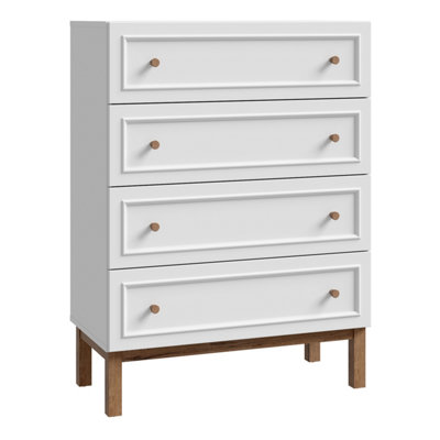 Furniture To Go Wensley 4 Drawer Chest In And Oak Light/Grey