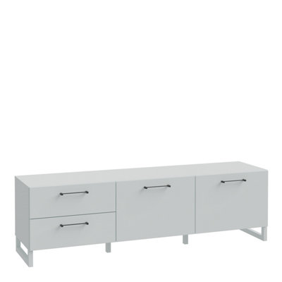 B&Q -  Sali 2 Door 2 Drawer Tv Unit In Light Grey