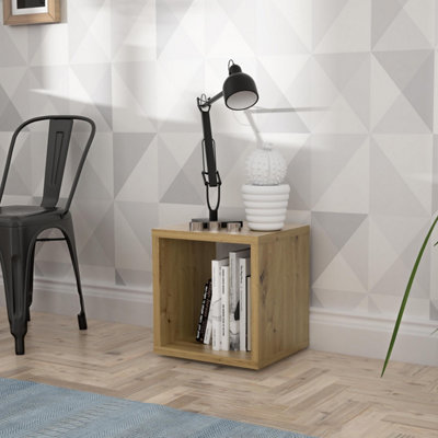 Net Furniture Mauro Singular Storage Unit In Artisan Oak - Image 5