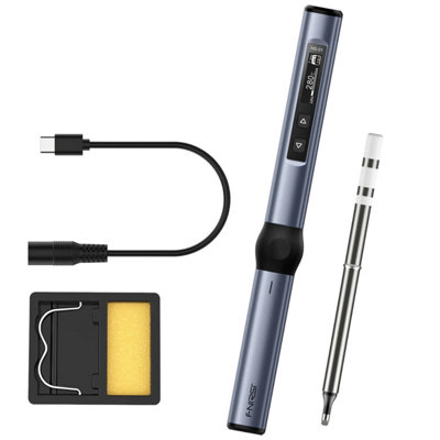 Fnirsi Hs-01 Smart Electric Soldering Iron Base Set Blue from B&Q