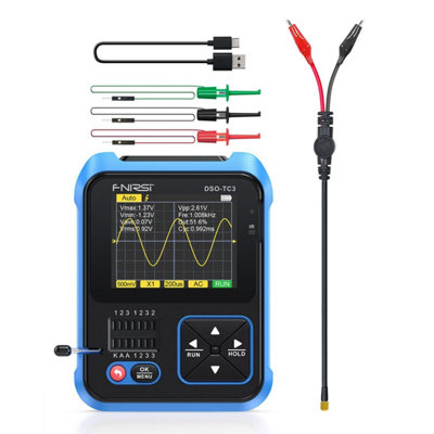 Fnirsi Dso-Tc3 3-In-1 Handheld Digital Oscilloscopes Signal Generator Transistor Tester Basic Version from B&Q