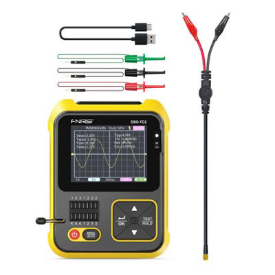 Fnirsi Dso-Tc2 2-In-1 Handheld Digital Oscilloscope Transistor Tester Basic Version from B&Q