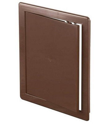 Awenta 200X300mm Abs Brown Plastic Durable Inspection Panel Hatch Wall Access Door from B&Q
