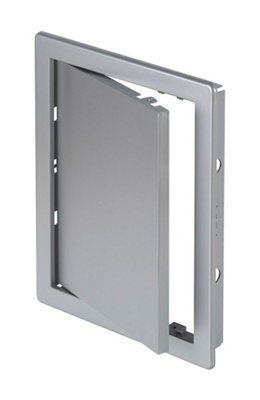 Awenta 200X200mm Durable Abs Plastic Access Inspection Door Panel Satin Silver Color from B&Q