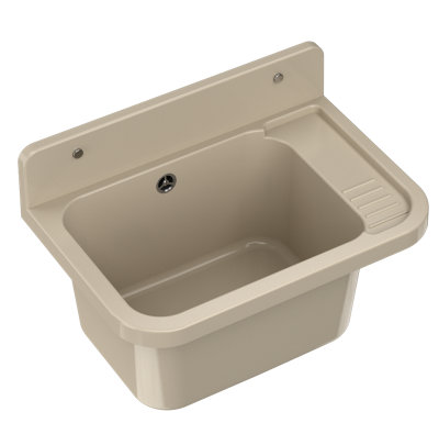 Utility Sink Paron Granitan For GarageLaundry Beige from B&Q