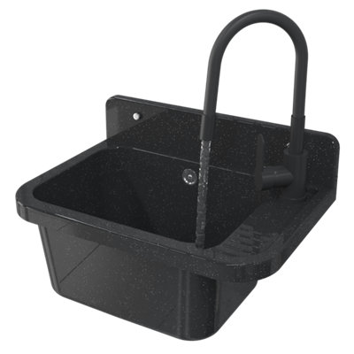 Granitan Utility Sink Paron For LaundryBoiler RoomGarage With Tap And Waste Set 1Pc. from B&Q