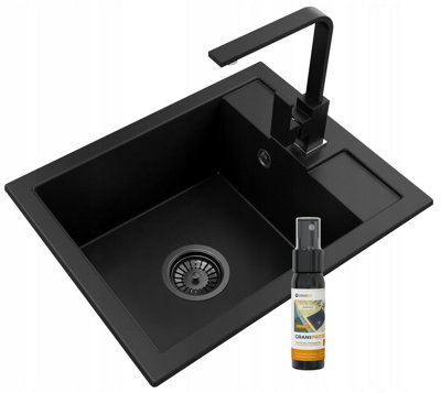 Granite Sink Granitan Best With Syphon And Nook Faucet Set 1Pc from B&Q
