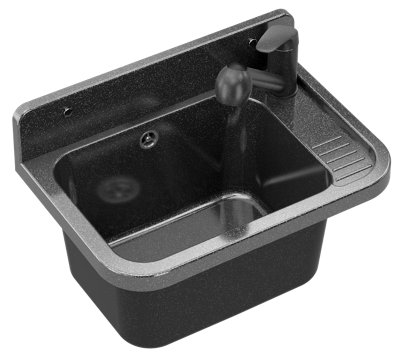 Utility Sink Granitan Paron With Faucet And Drain Set 1Pc from B&Q