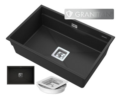 Granite Kitchen Sink Granitan Epir Single Bowl With Waste Kit from B&Q