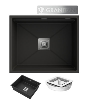 Granit Sink Granitan Epir60 With Waste Kit 1 Set from B&Q
