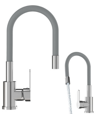 Granitan Grado Flexible Spout Kitchen Tap 1Pc from B&Q