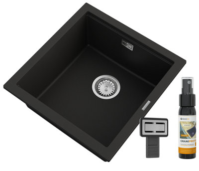 Granite Undermount Sink Granitan Tuga48 With Waste Kit from B&Q