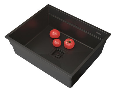 Granite Sink Granitan Epir60 Undermount With Syphon 1 Set from B&Q