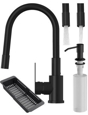 Granitan Grado Plus Kitchen Tap And Soap Dispenser Set from B&Q