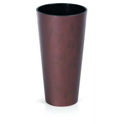 Urbn-Living Tubus 20Cm Width Set Of 1 Slim Corten Steel Flower Pot Tall from B&Q
