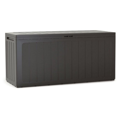 Urbn-Living Urbnliving 280L Large Umber Colour Outdoor Storage Box Garden Patio Plastic Chest Lid Container Multibox from B&Q