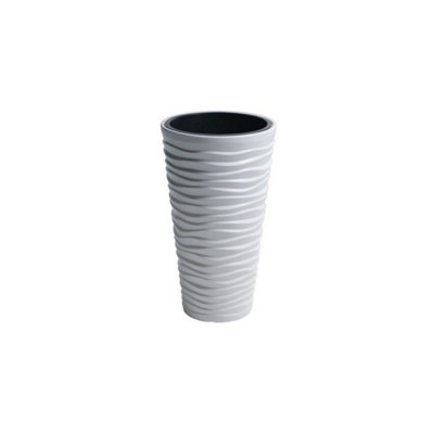 Urbn-Living Dark GreySet Of 1Sand Effect Flower Plant Pot520X296X296 from B&Q