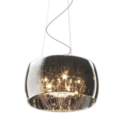 Luminosa Lighting Luminosa Crystal Pendant Ceiling LightChrome5X G9 from B&Q