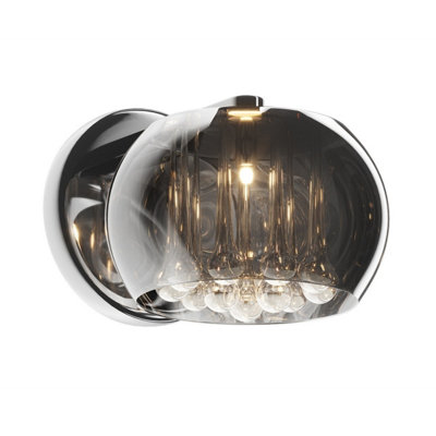 Luminosa Lighting Luminosa Crystal Wall LampChrome1X G9 from B&Q