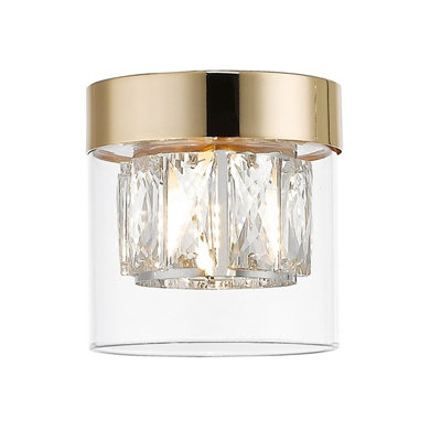Luminosa Lighting Luminosa Gem Surface Mounted DownlightFrench Gold1X G9 from B&Q